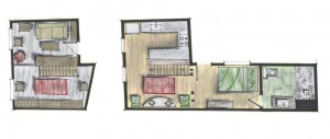 Upper and Lower Level Plan